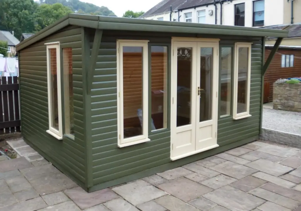 Lancashire Summerhouses- Our CUSTOM MADE Contemporary summerhouses fully lined and insulated with electrics