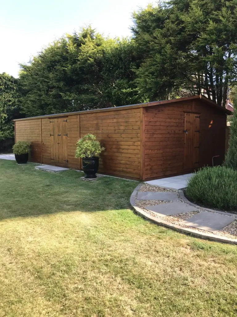 CUSTOM BUILT TIMBER WORKSHOP 30 FEET LONG