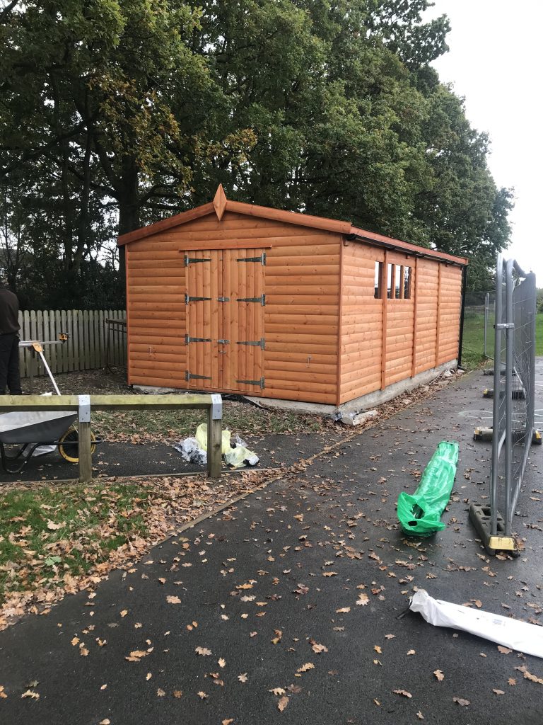 Lancashire Summerhouses- TIMBER WORKSHOP LOCATED AT A SCHOOL
