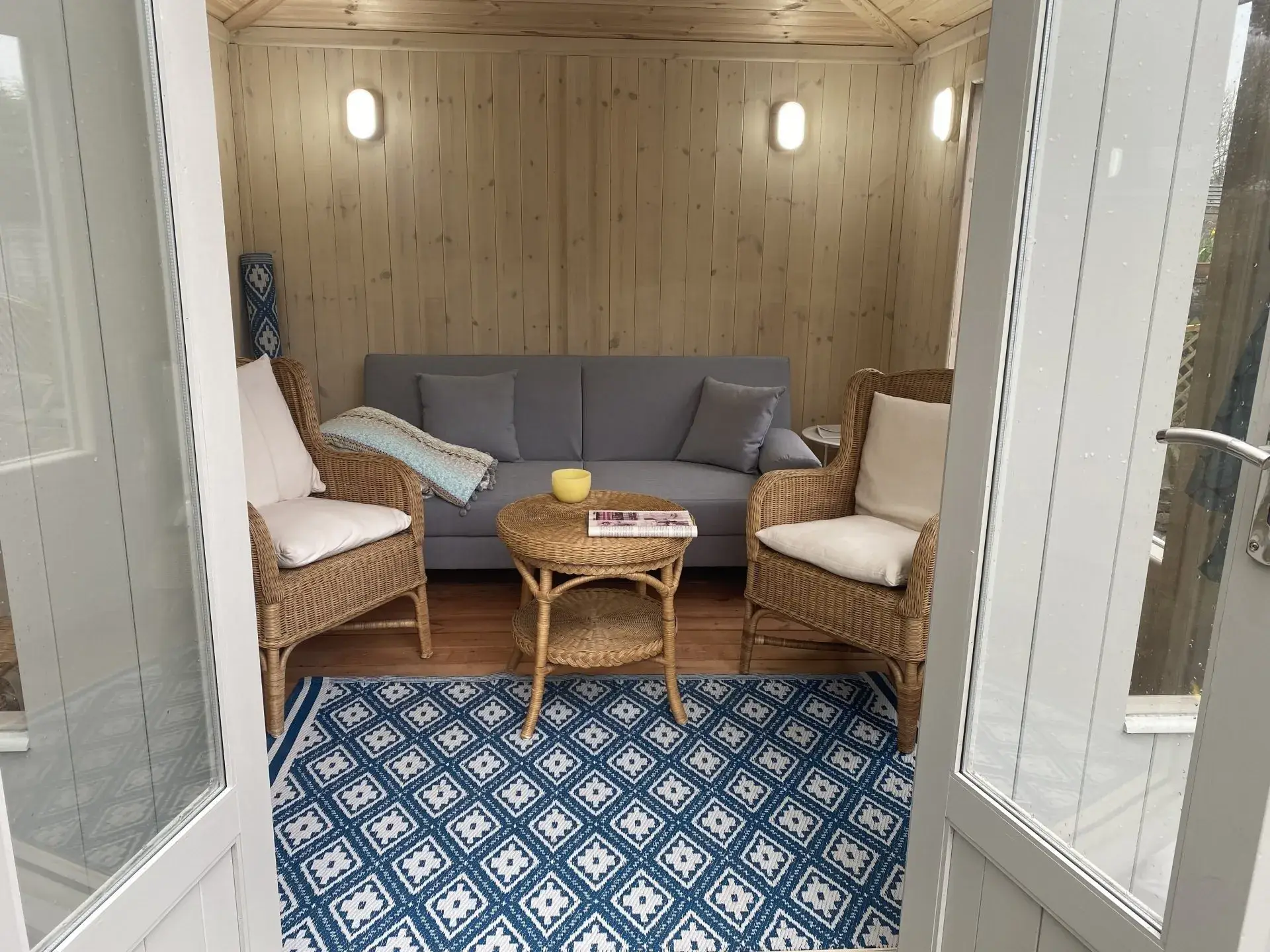 LANCASHIRE SUMMERHOUSES - CUSTOMERS INTERIOR OF A SUMMERHOUSE by Lancashire summerhouses