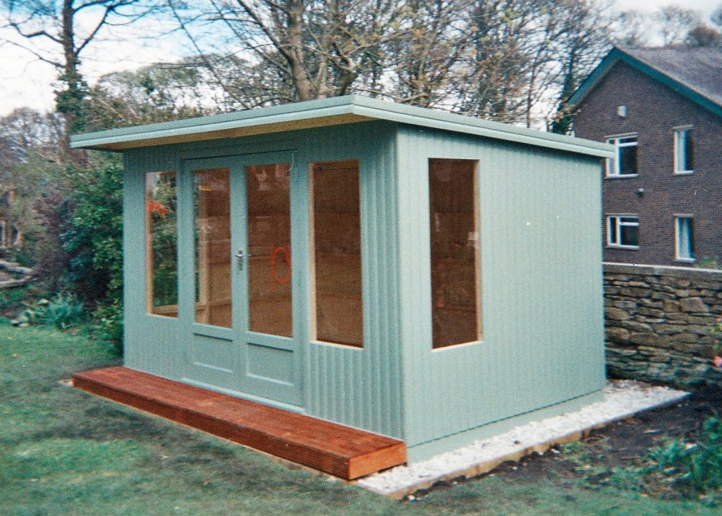 THIS IS OUR KINGFISHER SUMMERHOUSE PAINTED PEMIUM SUMMERHOUSE