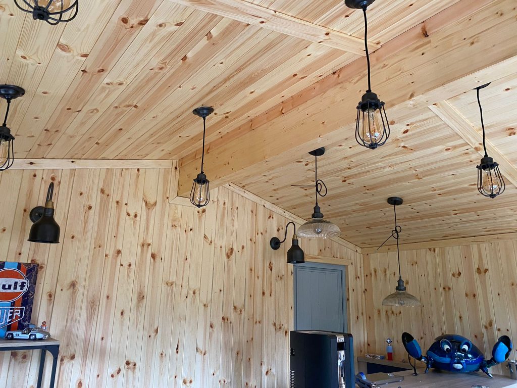 THIS IS A GLULAM BEAM IN ONE OF LANCASHIRE SUMMERHOUSES ROOF